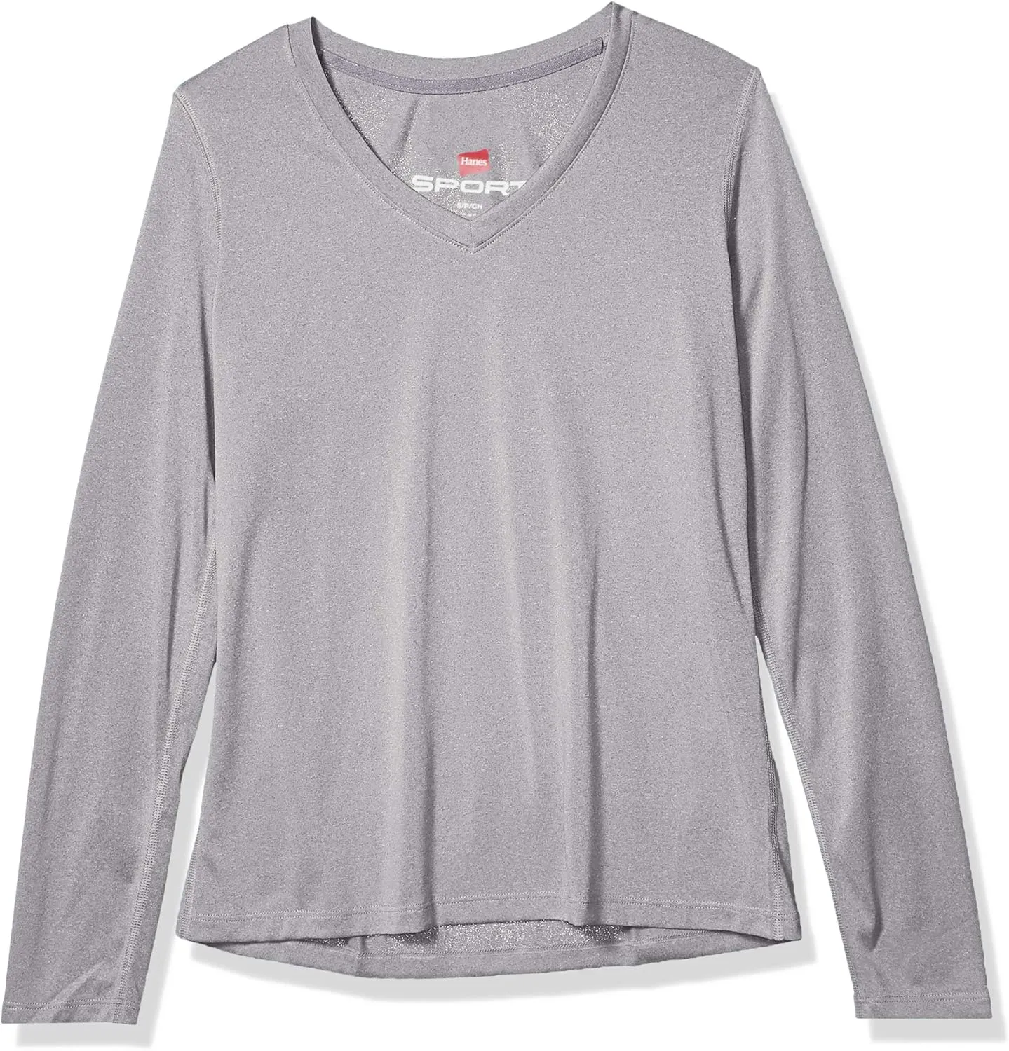 Hanes Sport Women's Cool DRI Performance Long-Sleeve V-Neck T-Shirt