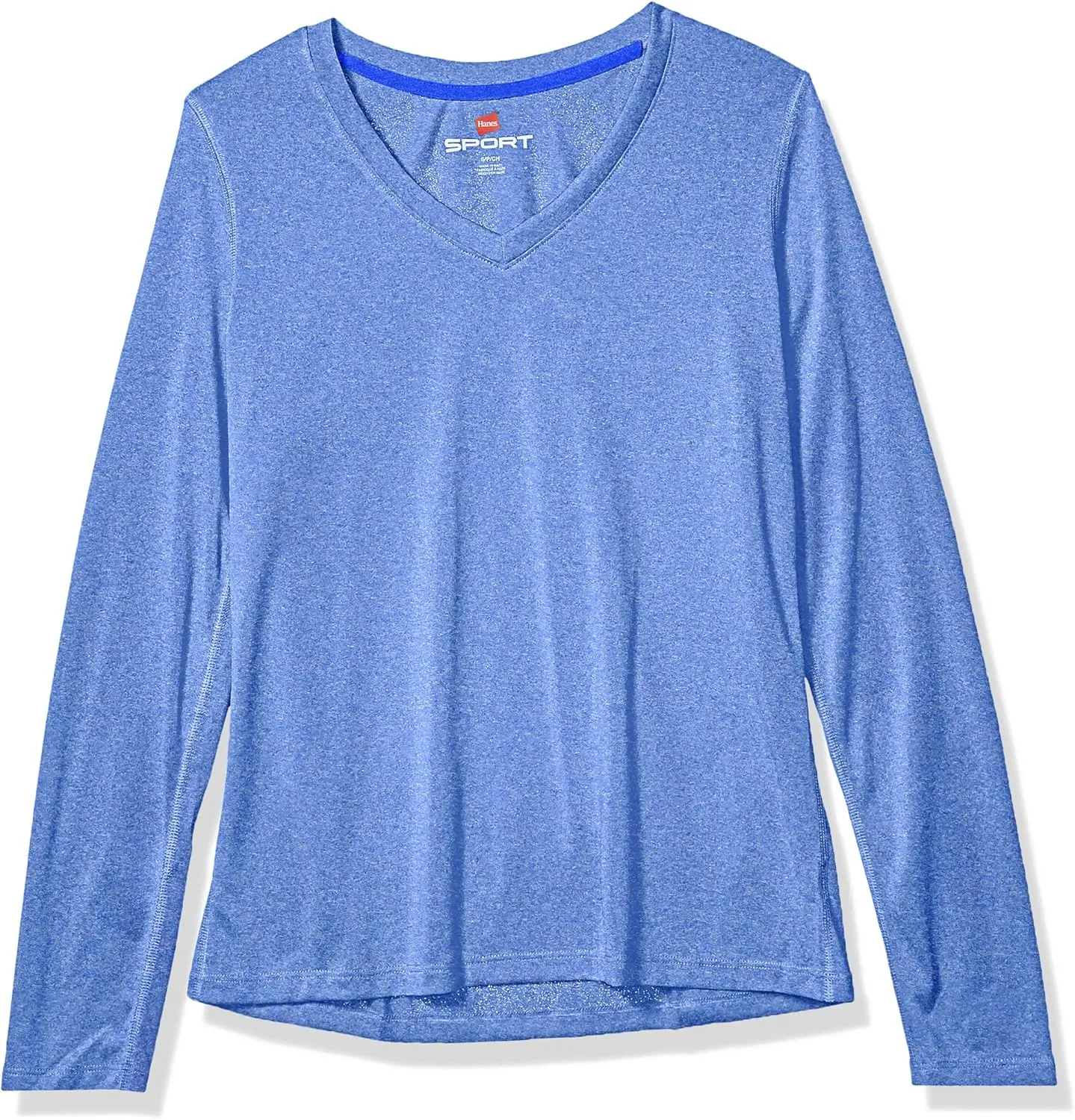 Hanes Sport Women's Cool DRI Performance Long-Sleeve V-Neck T-Shirt