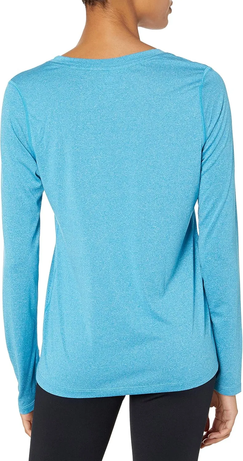 Hanes Sport Women's Cool DRI Performance Long-Sleeve V-Neck T-Shirt