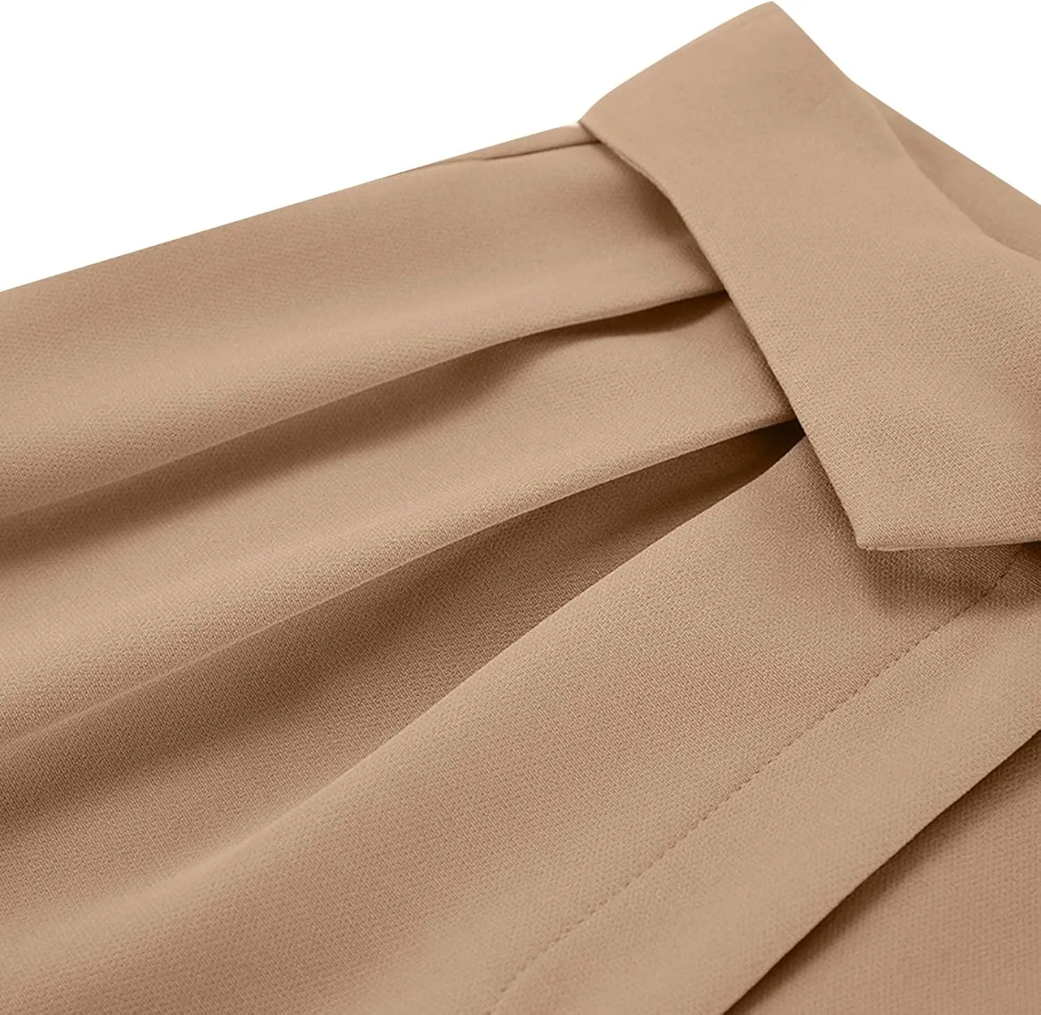 HGps8w Women's High Waist Casual Straight Leg Dress Pants High Elastic Waisted Wide Leg Business Work Trousers Suit Pants