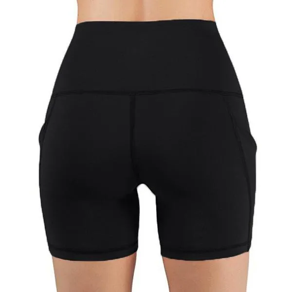 High Waisted Yoga Shorts Legging-Shorts Biker with Pockets