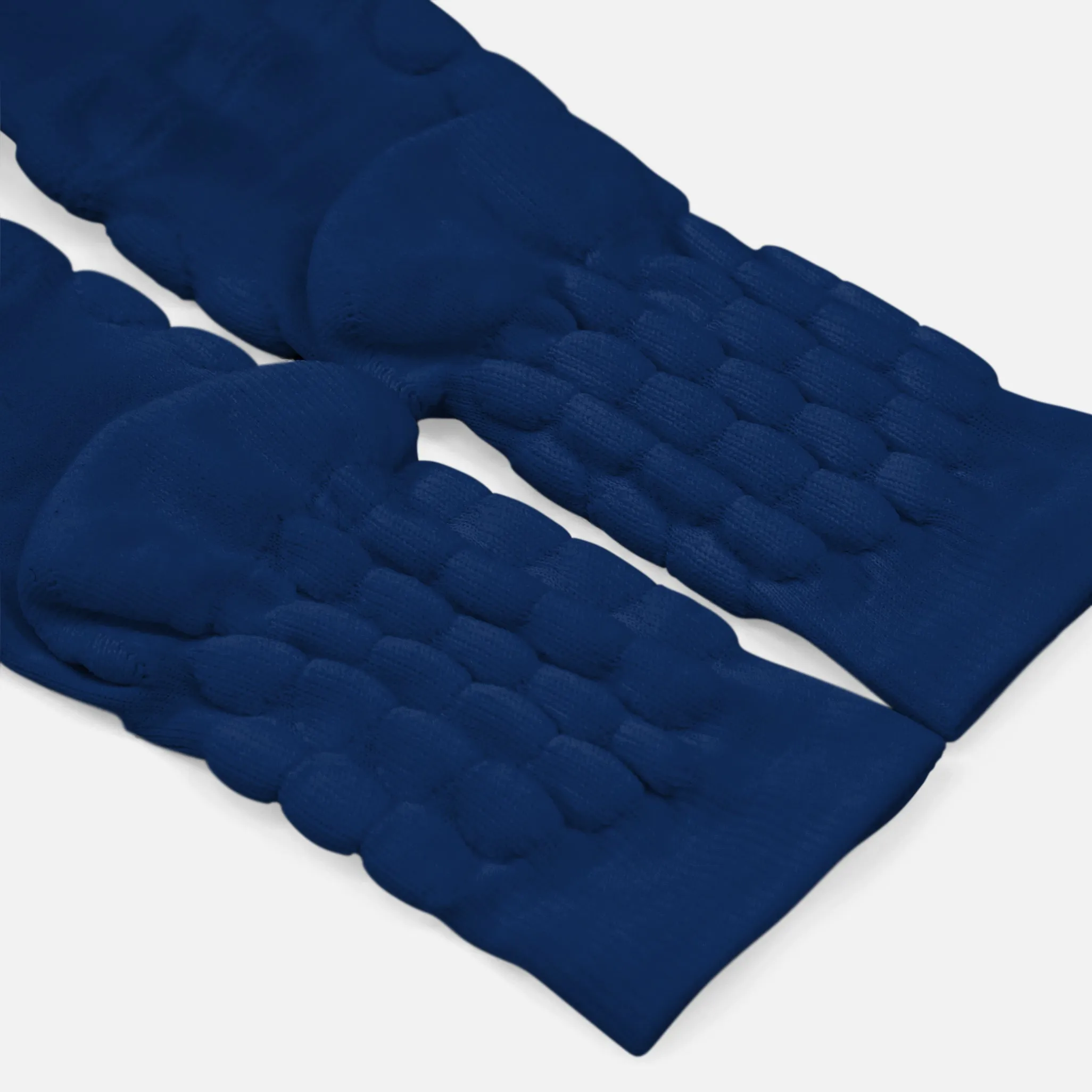 Hue Navy Football Padded Short Kids Socks