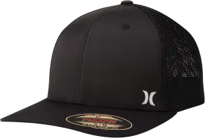 Hurley Men's Caps - Mini Icon Mesh Panel Baseball Cap - Fitted Hats for Men