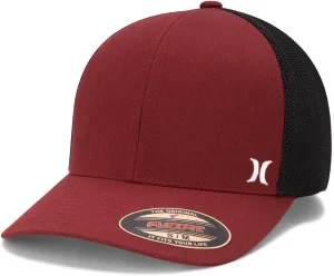 Hurley Men's Caps - Mini Icon Mesh Panel Baseball Cap - Fitted Hats for Men