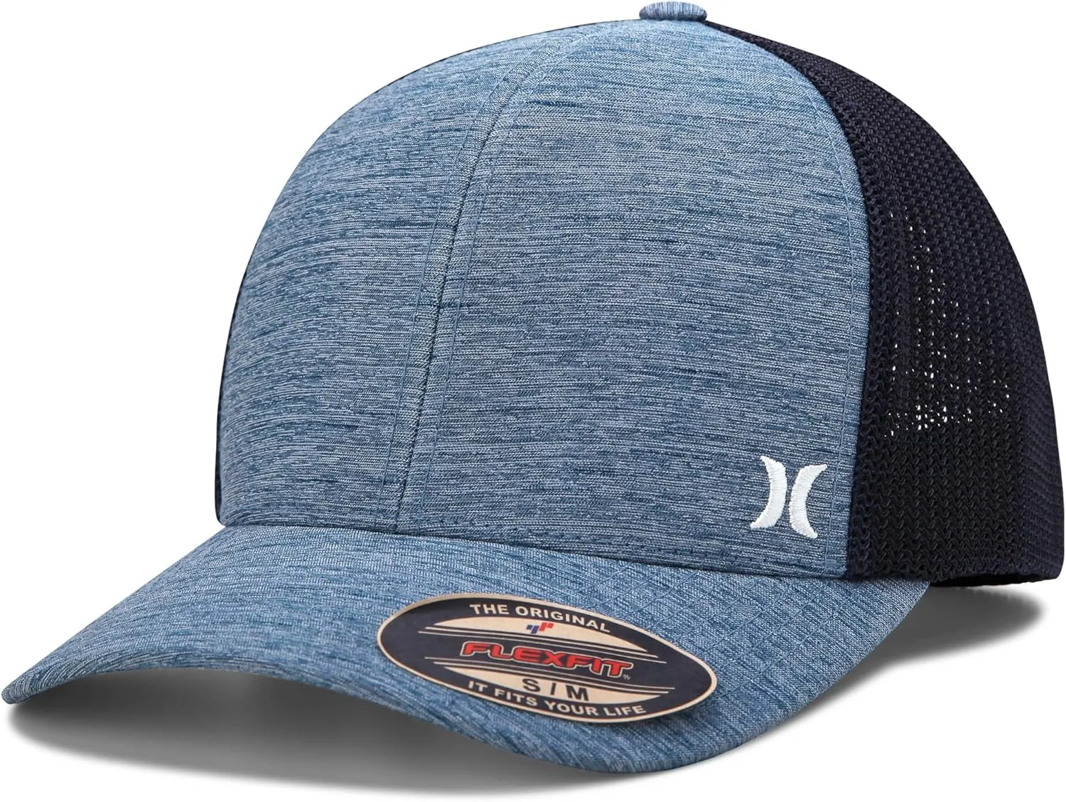 Hurley Men's Caps - Mini Icon Mesh Panel Baseball Cap - Fitted Hats for Men