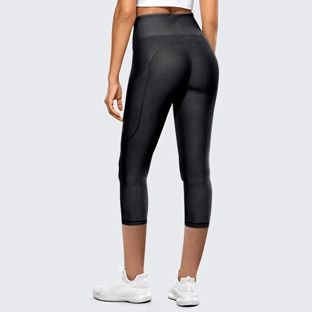 iLH Women's High Waist Workout Compression Seamless Fitness Yoga Leggings Butt Lift Active Tights Stretch Tummy Control Pants