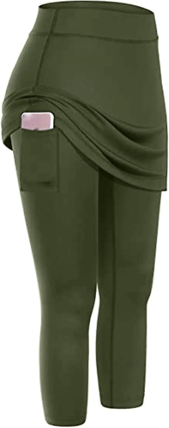 iLH Women's High Waist Workout Compression Seamless Fitness Yoga Leggings Butt Lift Active Tights Stretch Tummy Control Pants