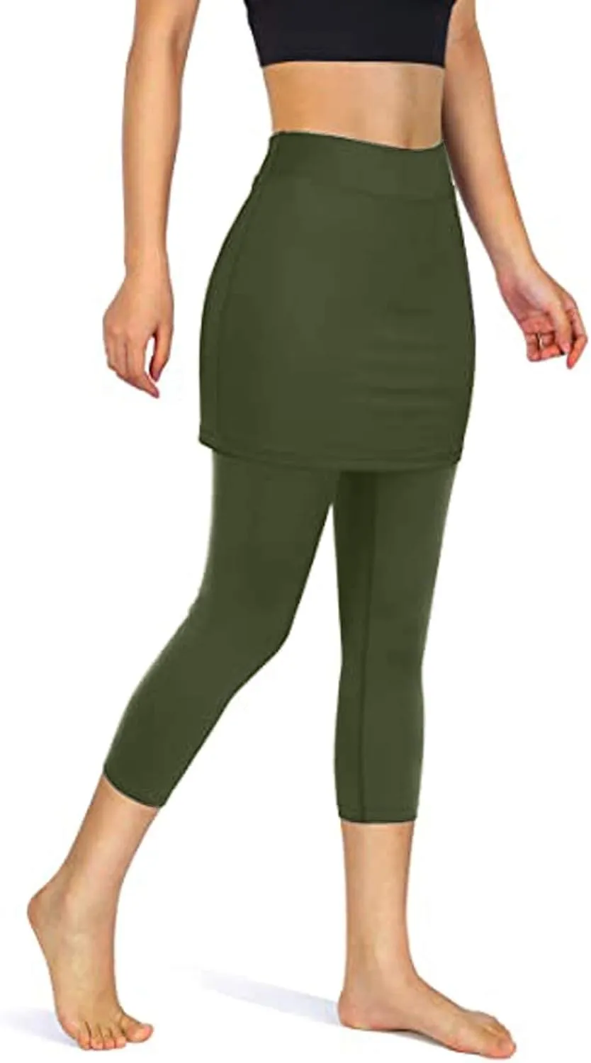 iLH Women's High Waist Workout Compression Seamless Fitness Yoga Leggings Butt Lift Active Tights Stretch Tummy Control Pants