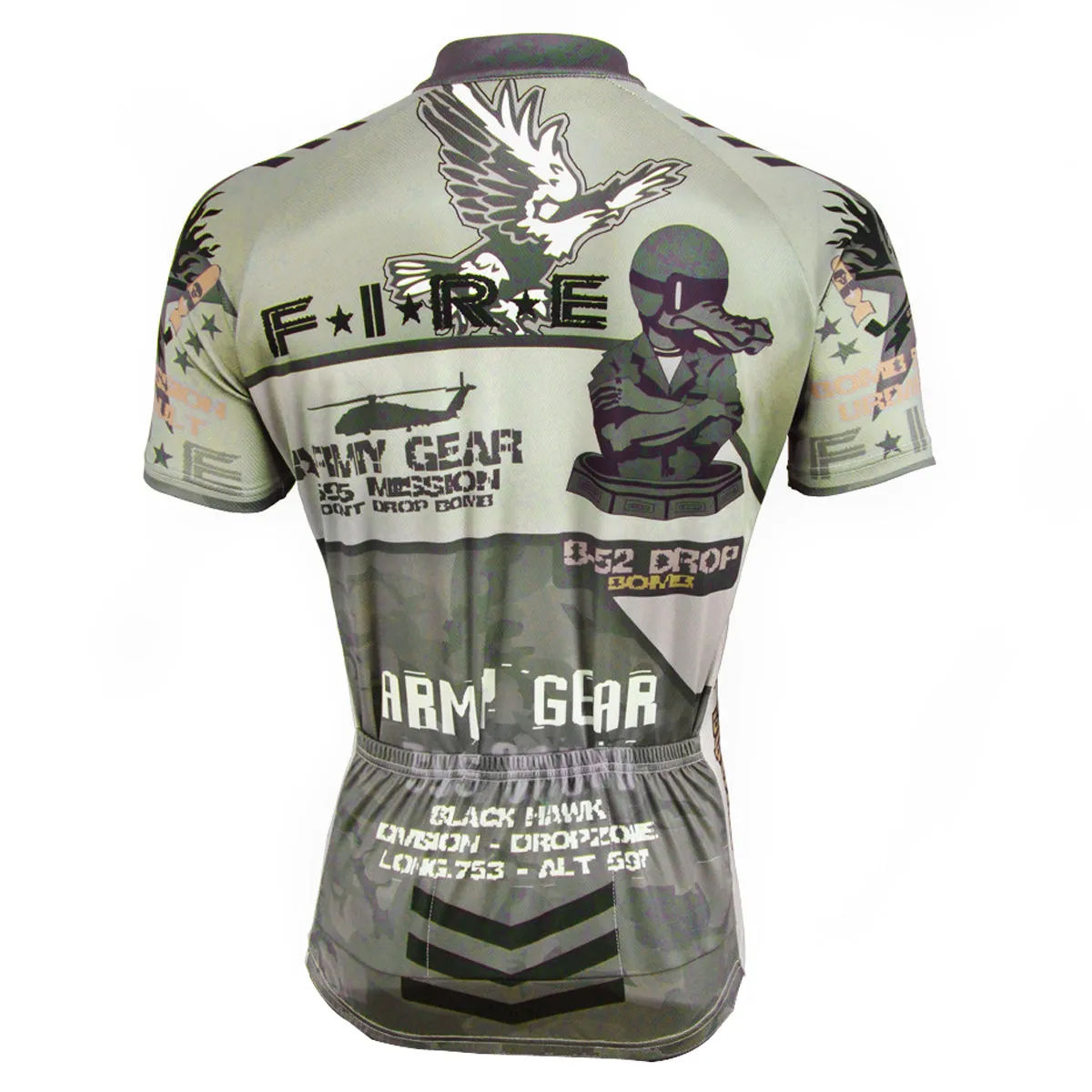 ILPALADINO ARMY GEAR ADMIN VETERAN Men's Outdoor Sports Wear Short-sleeve Cycling Jersey For Summer Breathable  Spring Autumn Exercise Bicycling Pro Cycle Clothing Racing Apparel Outdoor Sports Leisure Biking Shirts NO.536