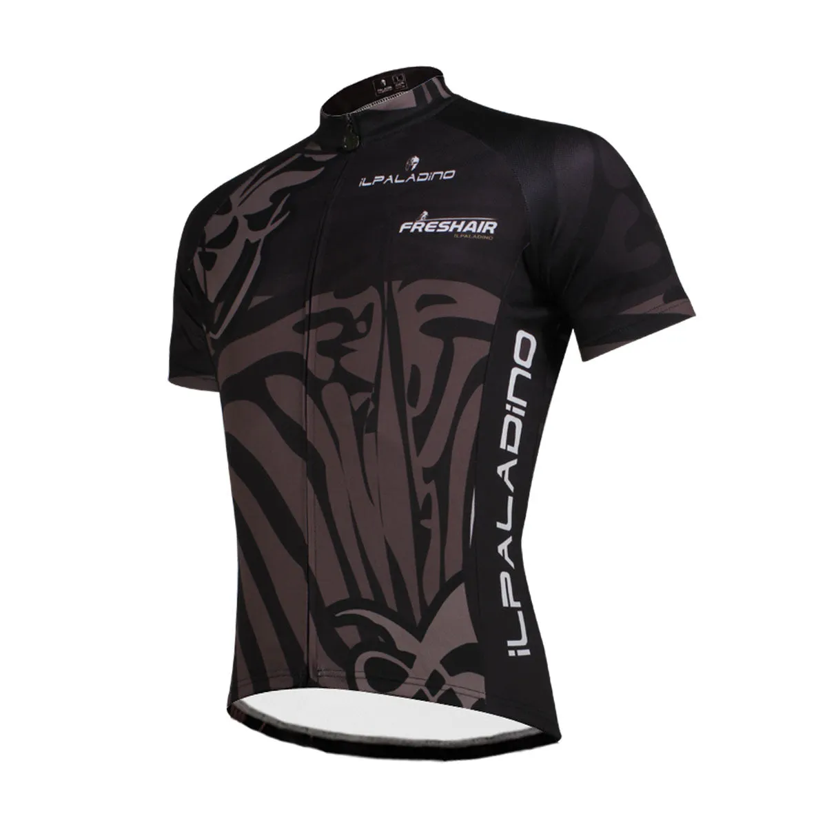 Ilpaladino Black Cool Breathable Jersey Men's Short-Sleeve Sport Shirts Summer Quick Dry Wear Summer Spring Autumn Pro Cycle Clothing Racing Apparel Outdoor Sports Leisure Biking shirt NO.682