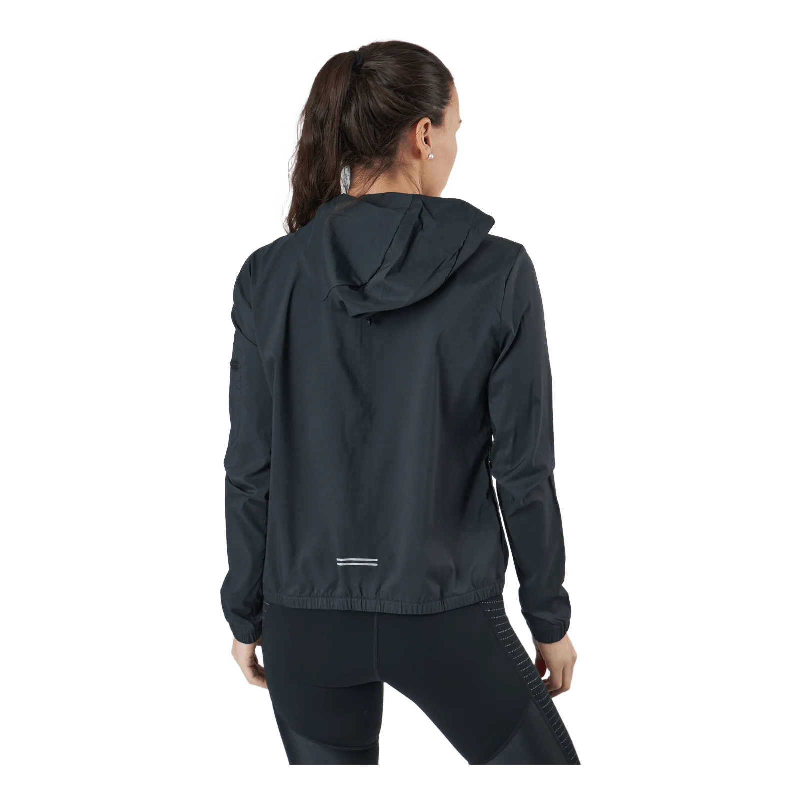 Impossibly Light Women's Hooded Running Jacket BLACK/REFLECTIVE SILV