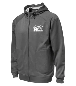 John A. McWilliam Staff Adult Hooded Yoga jacket with Embroidered Logo