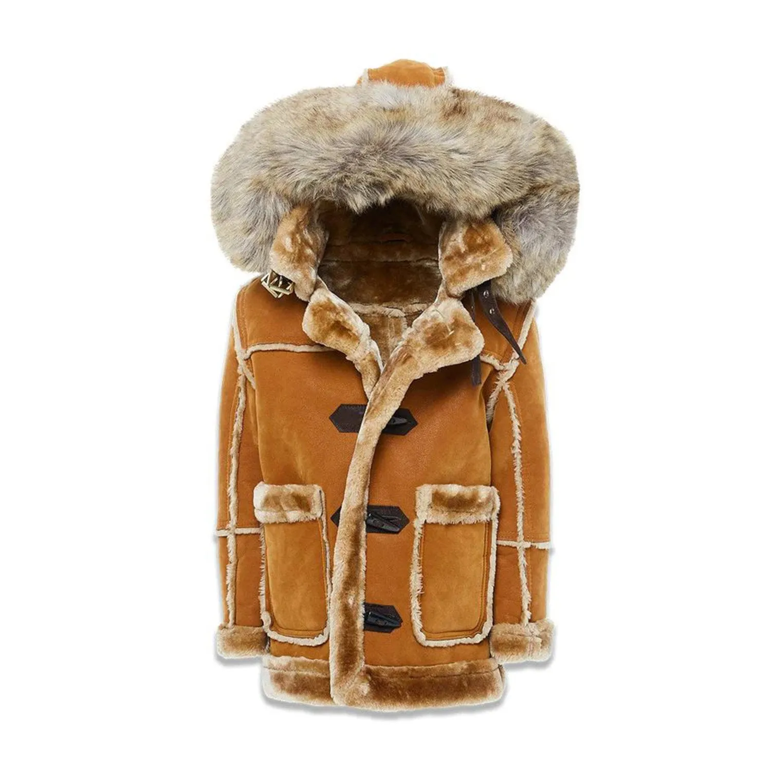 Jordan Craig Denali Shearling Kids Jacket Cognac
