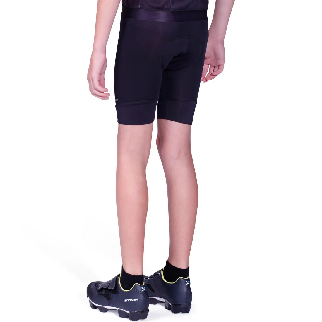 Kids' 7-13 Years Cycling Shorts 100 - Black