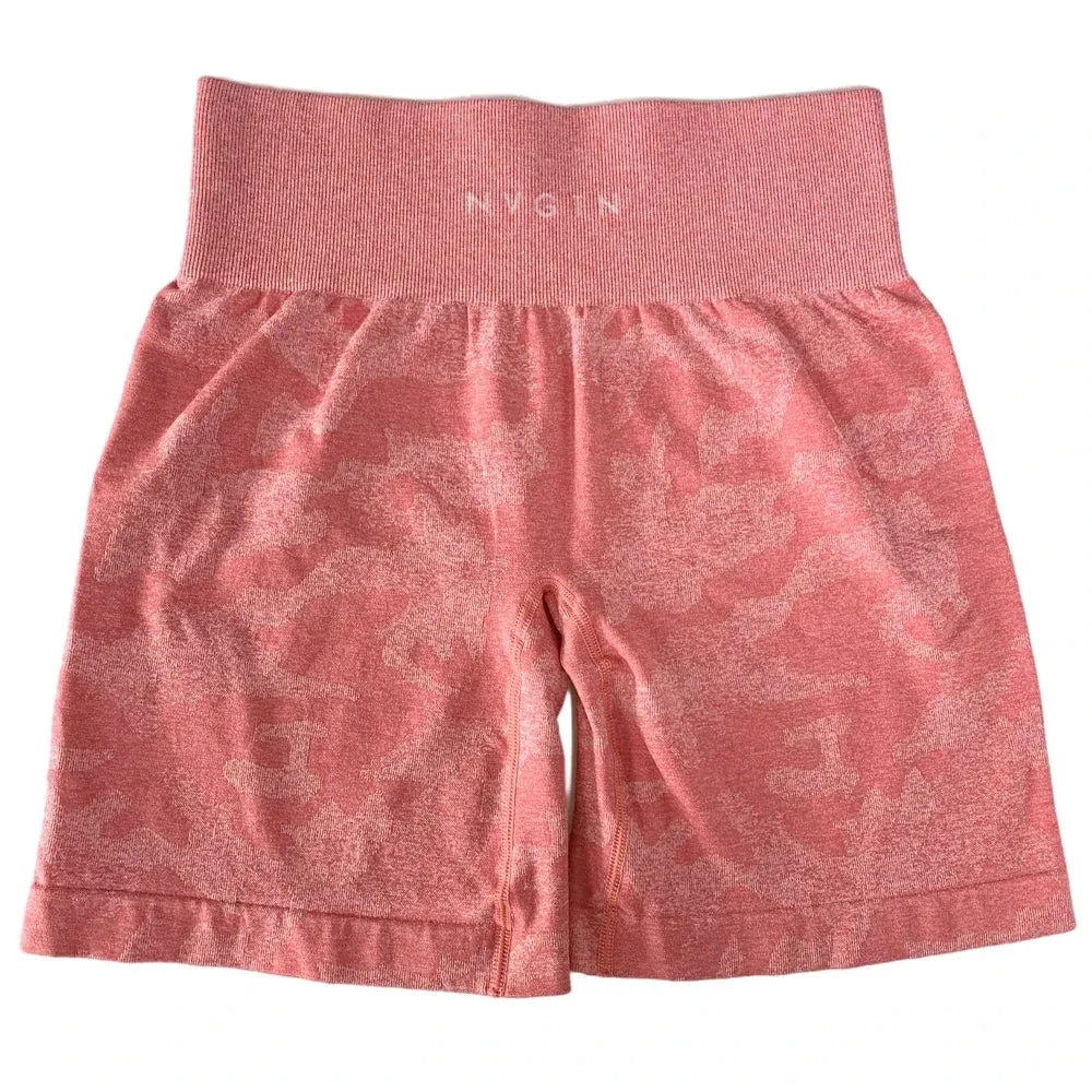 Ladies Camo Seamless running gym Shorts
