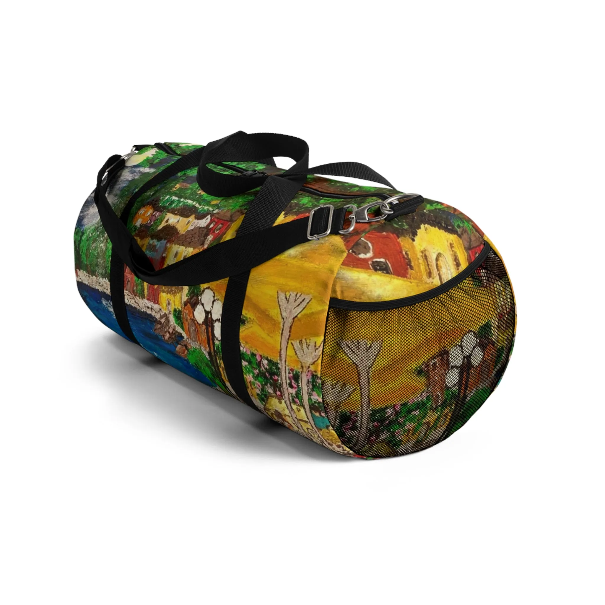 Lake Como at Night Duffel Bag