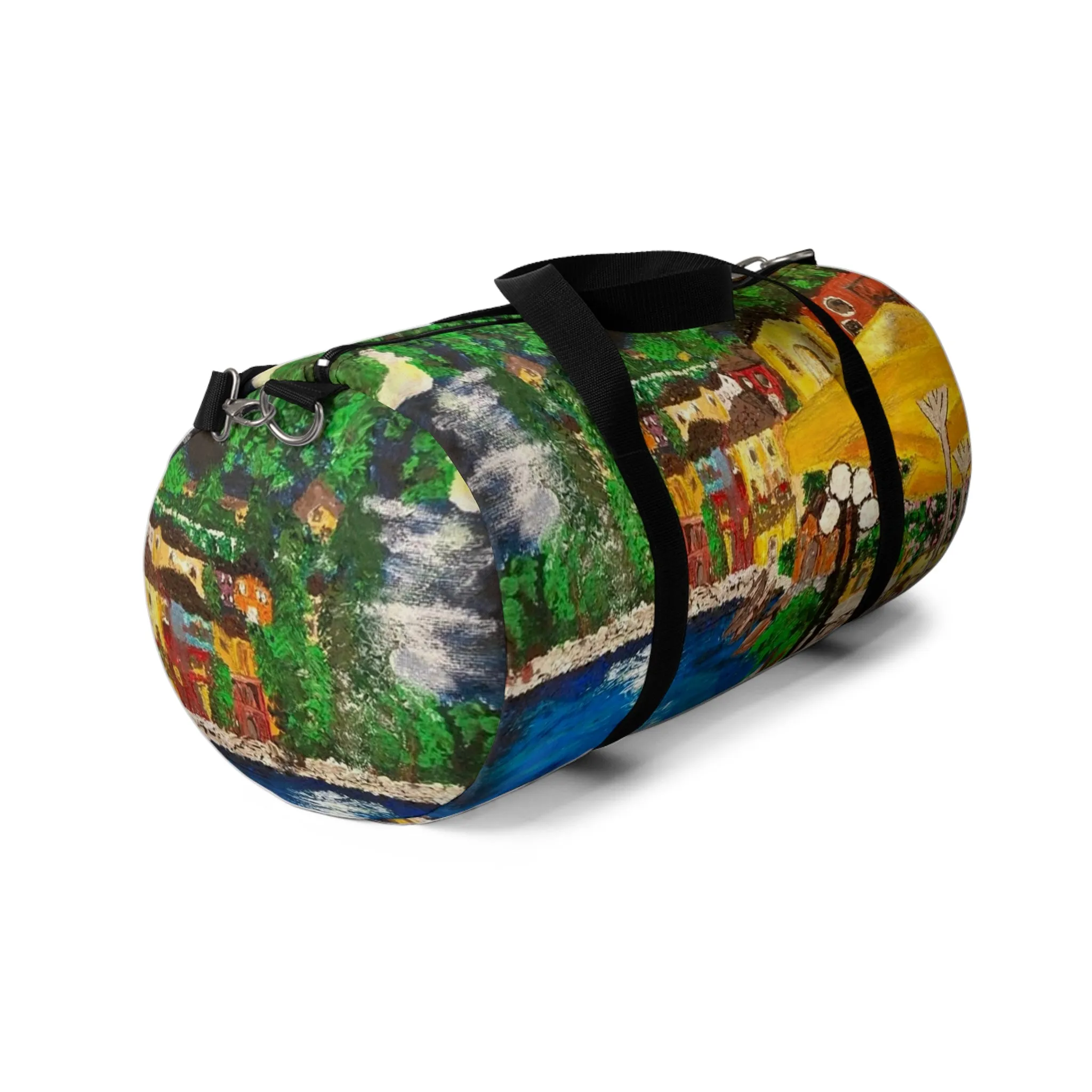 Lake Como at Night Duffel Bag