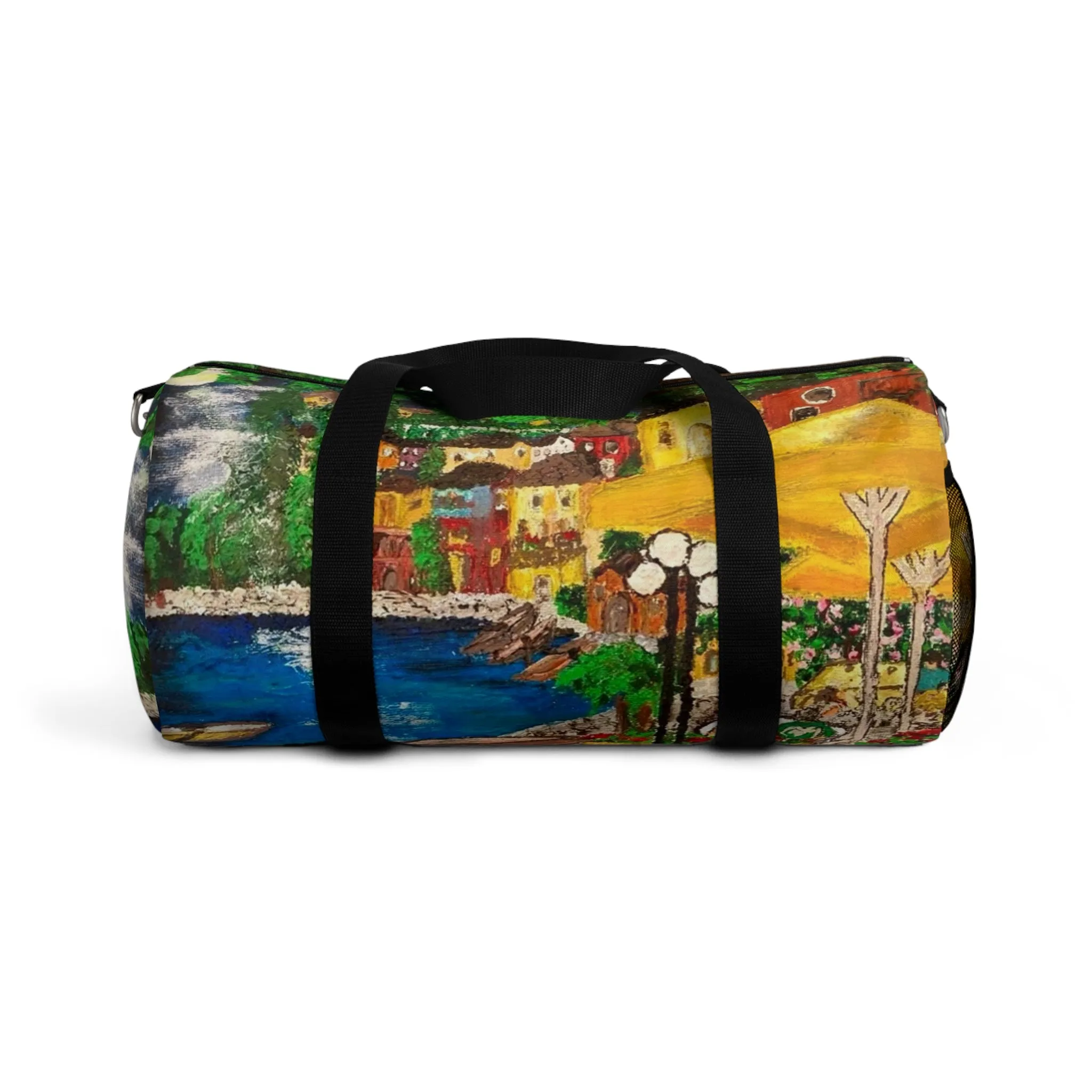 Lake Como at Night Duffel Bag