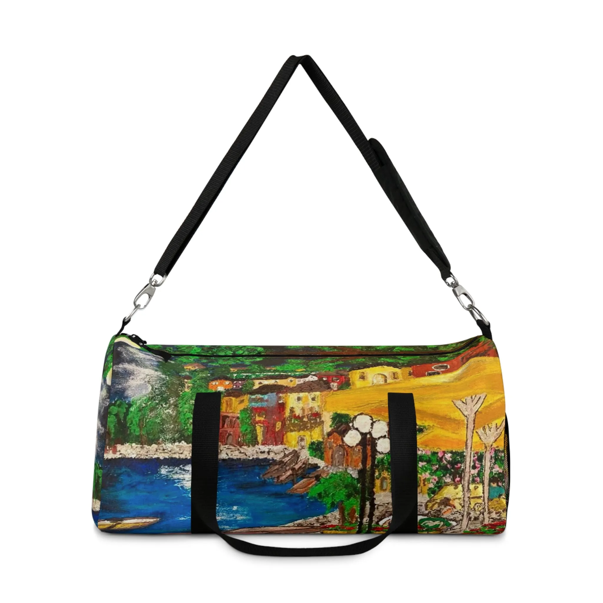 Lake Como at Night Duffel Bag