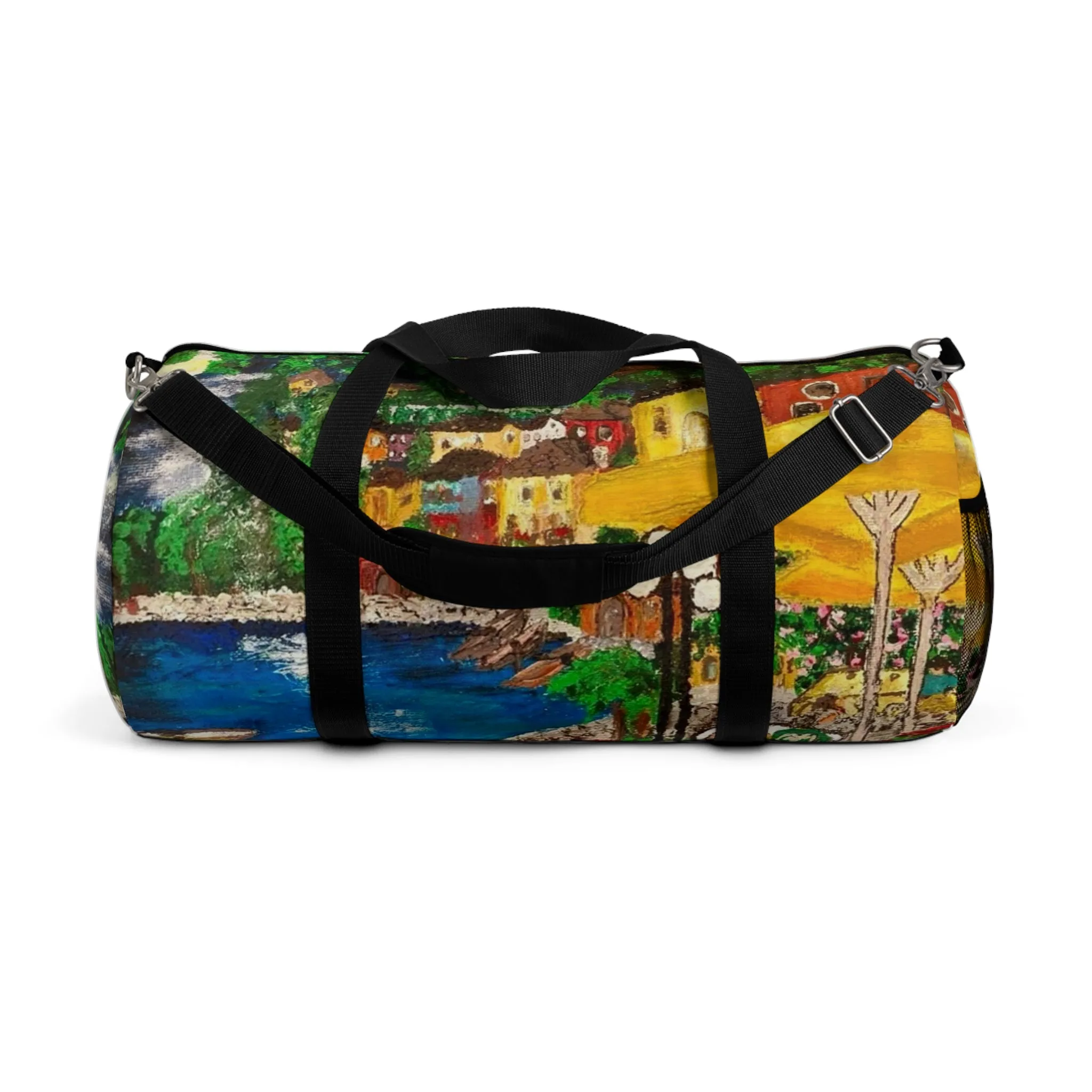 Lake Como at Night Duffel Bag