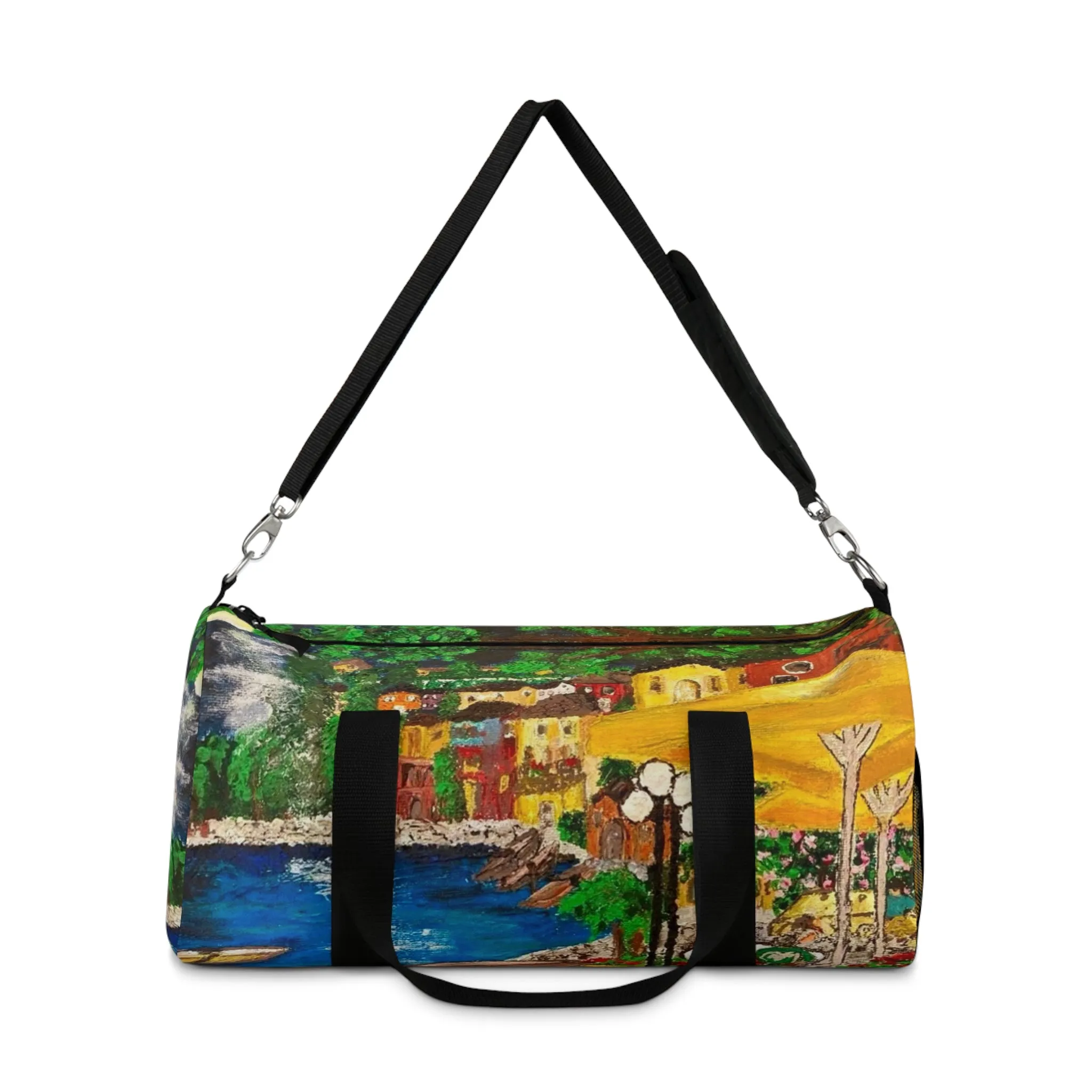 Lake Como at Night Duffel Bag