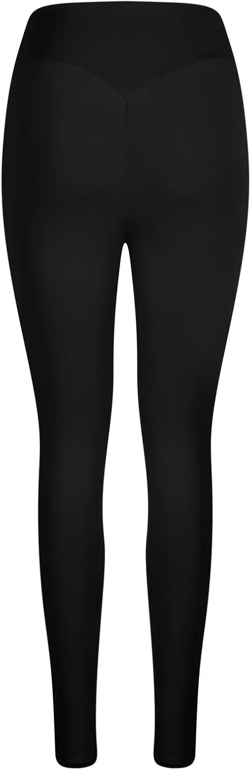 Lastesso Workout Leggings for Women Butt Lifting High Waist Tummy Control Leggings Solid Workout Running Yoga Tights Pants