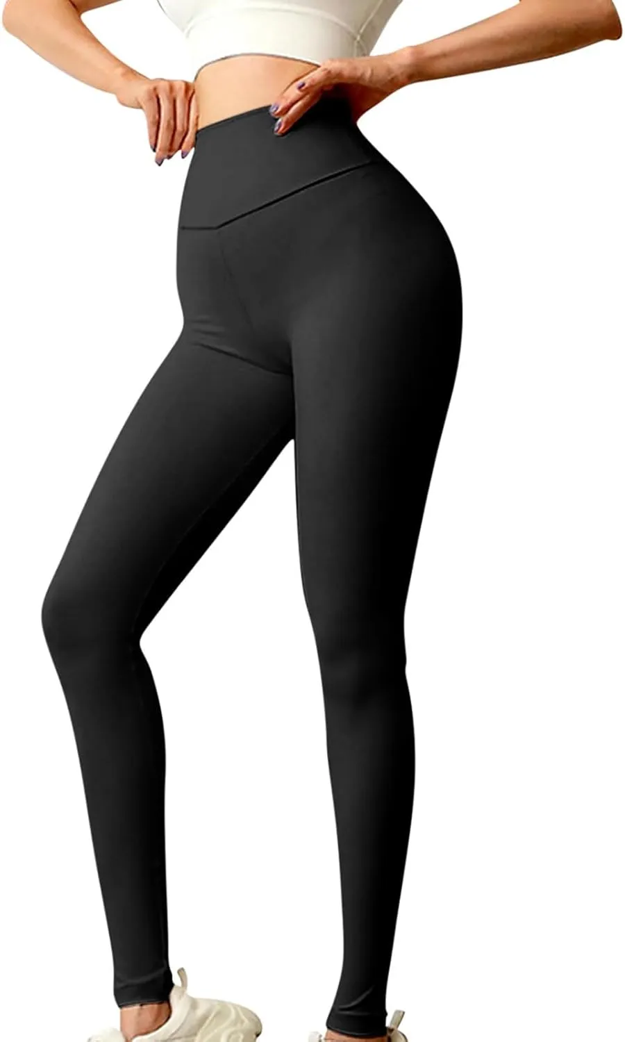 Lastesso Workout Leggings for Women Butt Lifting High Waist Tummy Control Leggings Solid Workout Running Yoga Tights Pants