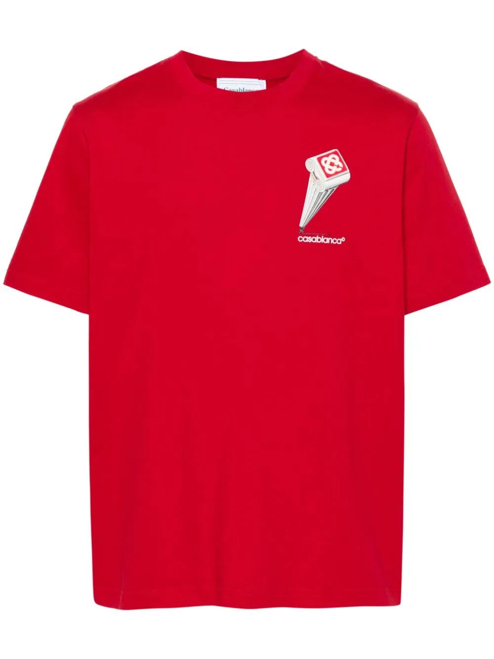 Leaning Column-print T-shirt