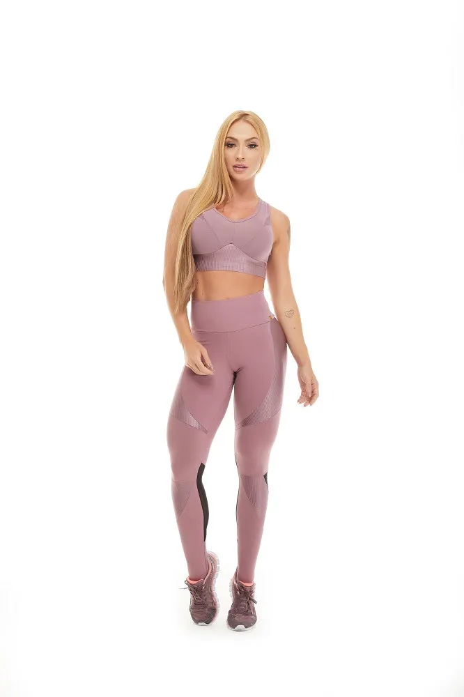 Let's Gym Top Canele Shine - Amethyst