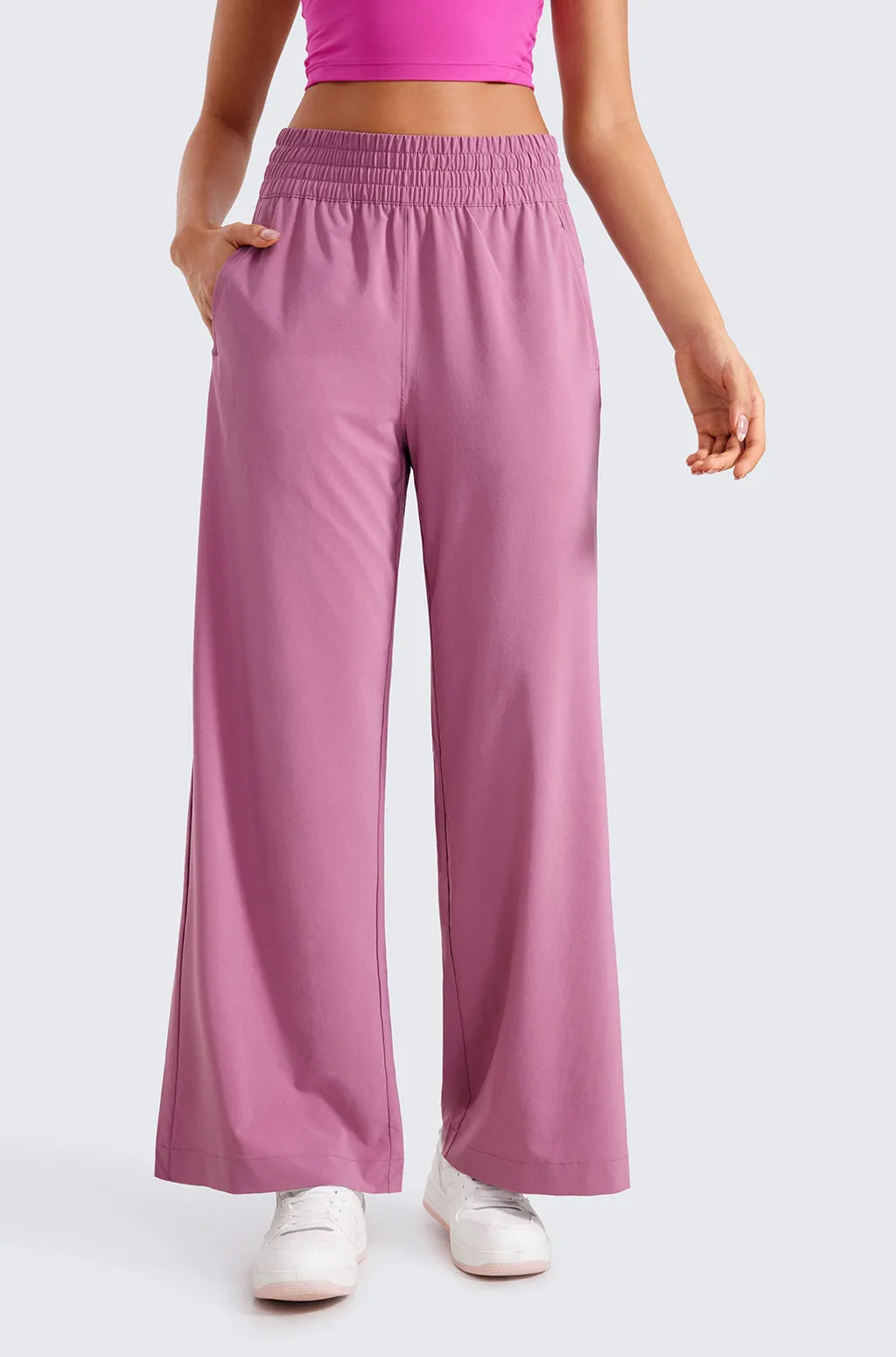 Lightweight Wide Leg Pants 30"