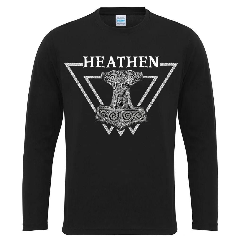 Long-sleeve, Heathen, Black
