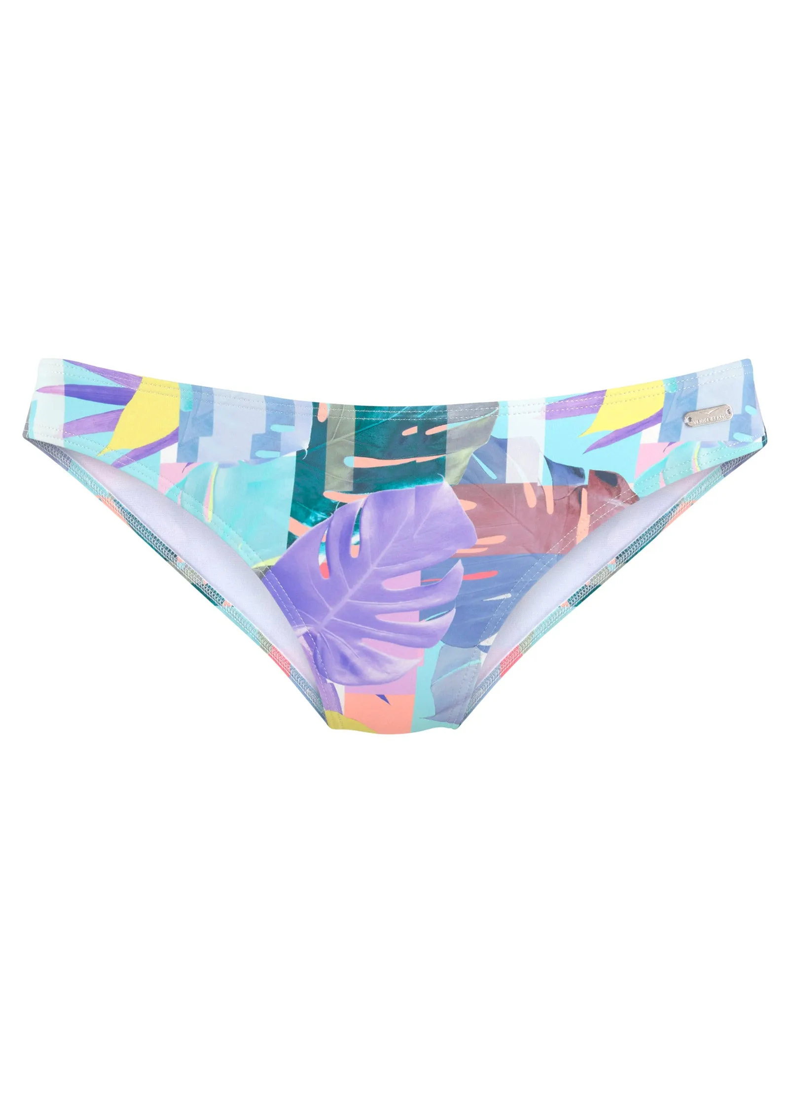 Low-Rise Moderate Bottom - Pastel Tropical Floral