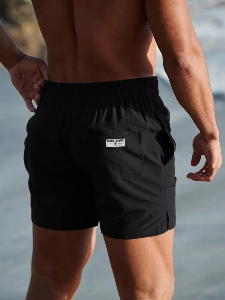 maytopia Men's Gym Shorts 5 Inch Quick Dry Running Workout Shorts Lightweight Fitted Athletic Shorts with Pockets