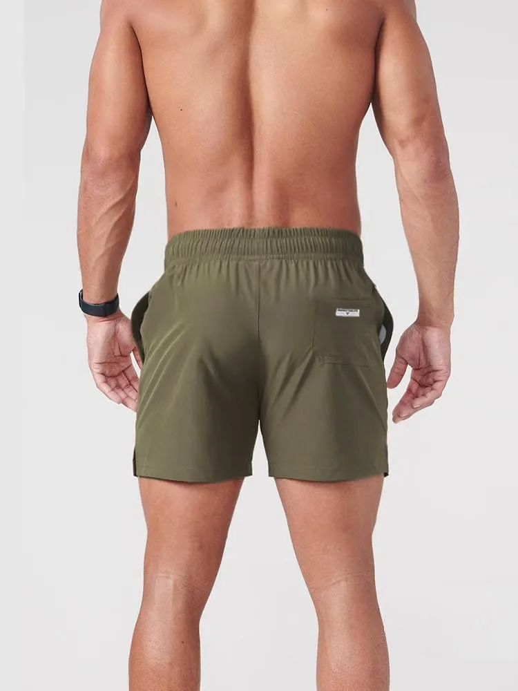 maytopia Men's Gym Shorts 5 Inch Quick Dry Running Workout Shorts Lightweight Fitted Athletic Shorts with Pockets
