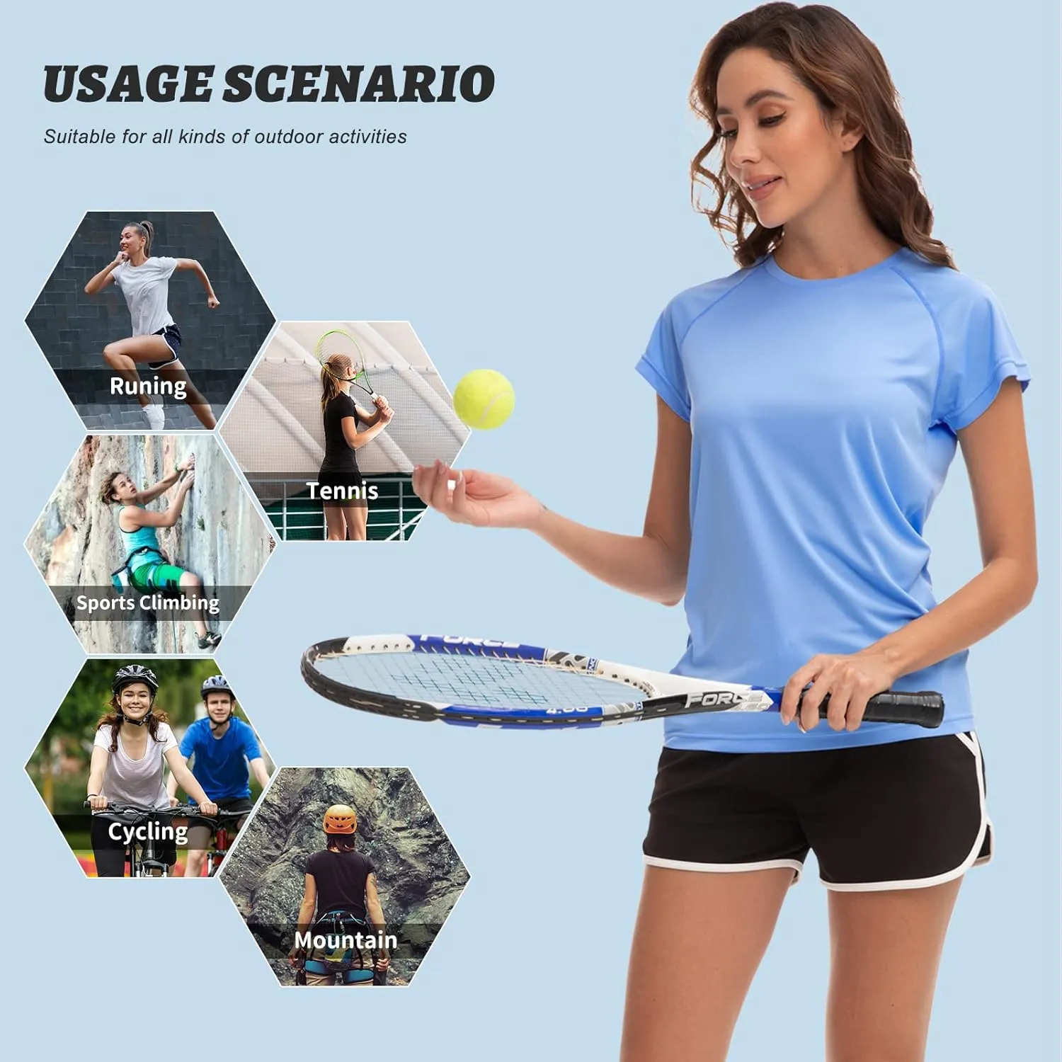 MEETWEE Women Rash Guard Short Sleeve T-Shirts Quick Dry Swim Shirt UPF 50  UV Sun Protection Lightweight Workout Swim Top