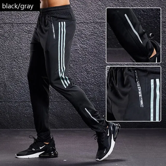 Men Sport Pants Running Pants With Zipper Pockets Training and Jogging Men Pants Fitness Pants For Men Sportwear