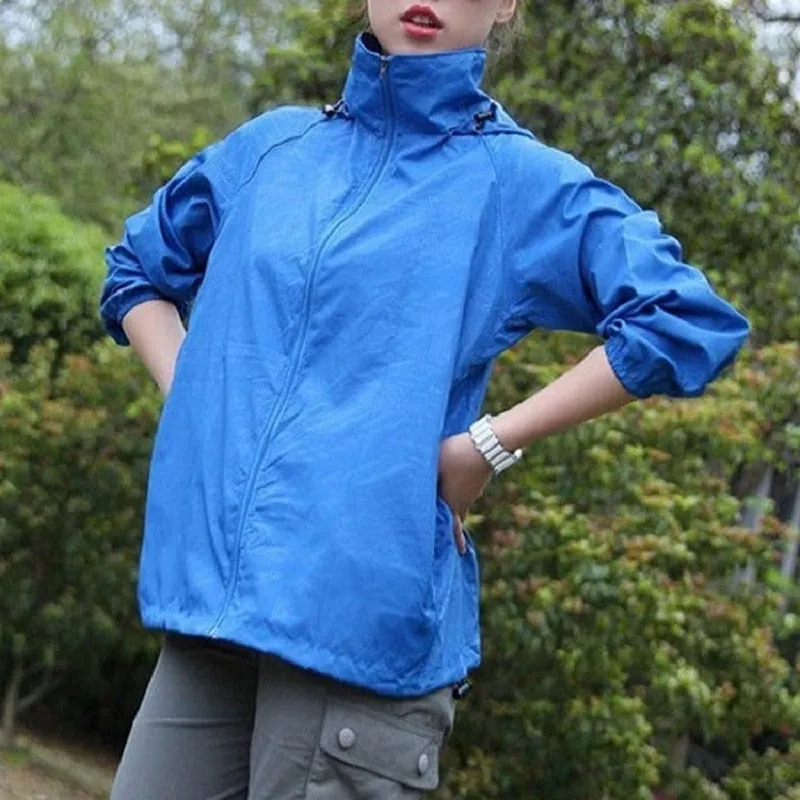 Men Women Quick Dry Hiking Jackets 2020 New Waterproof Sun-Protective