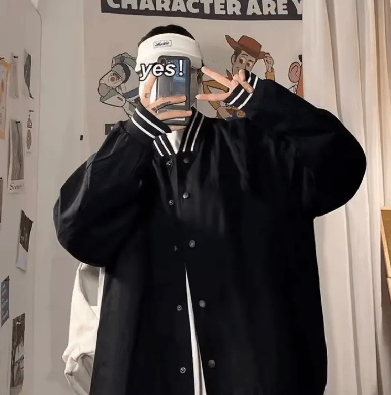 Men’s & Women’s High-Street Windbreaker – Loose Baseball Jackets, Lightweight Autumn & Spring Coats