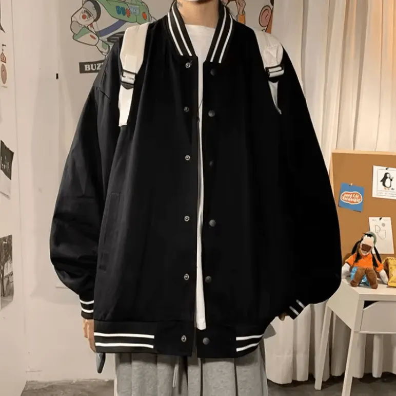 Men’s & Women’s High-Street Windbreaker – Loose Baseball Jackets, Lightweight Autumn & Spring Coats