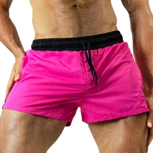 Men's Athletic Gym Shorts 5 Inch Quick Dry Drawstring Elastic Waist Stretch Workout Sports Running Shorts