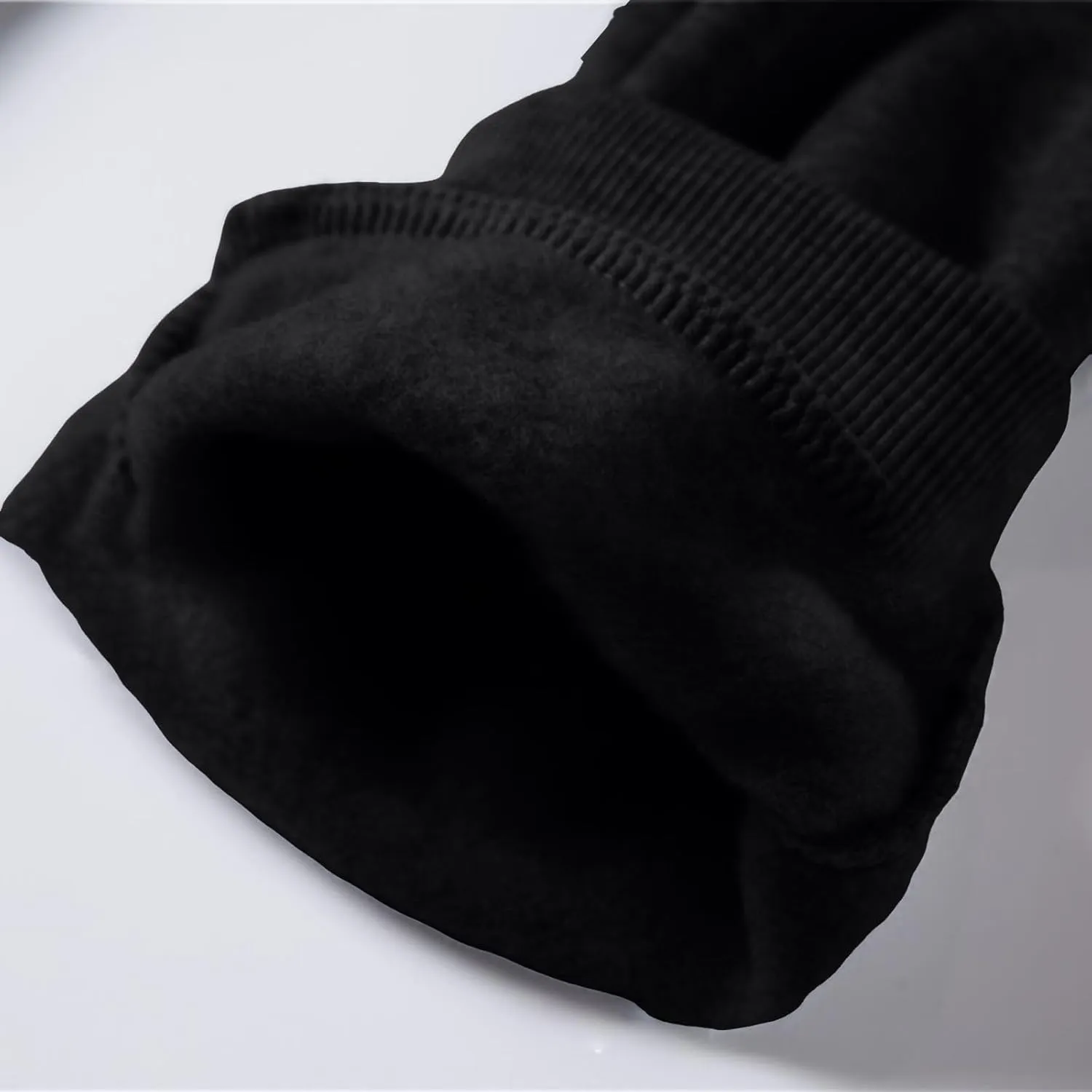 Mens Casual Joggers Pants Cotton Drawstring Cargo Pants Fashion Baggy Athletic Jogging Solid Sweatpants with Pocket