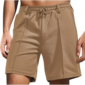 Mens Casual Linen Shorts Shorts Lightweight Waist Athletic Shorts Summer Quick Dry Beach Workout Running Casual Shorts