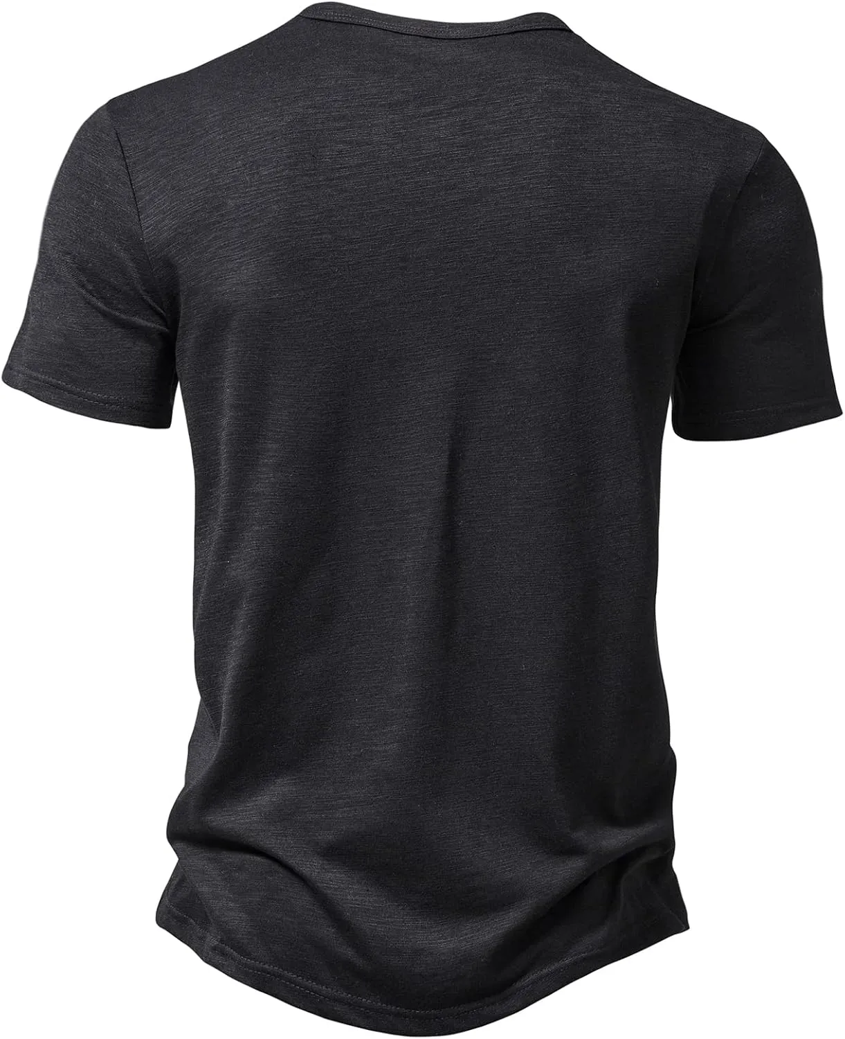 Men's Casual Stretchy Slim Fit Short Sleeve Henley Shirt