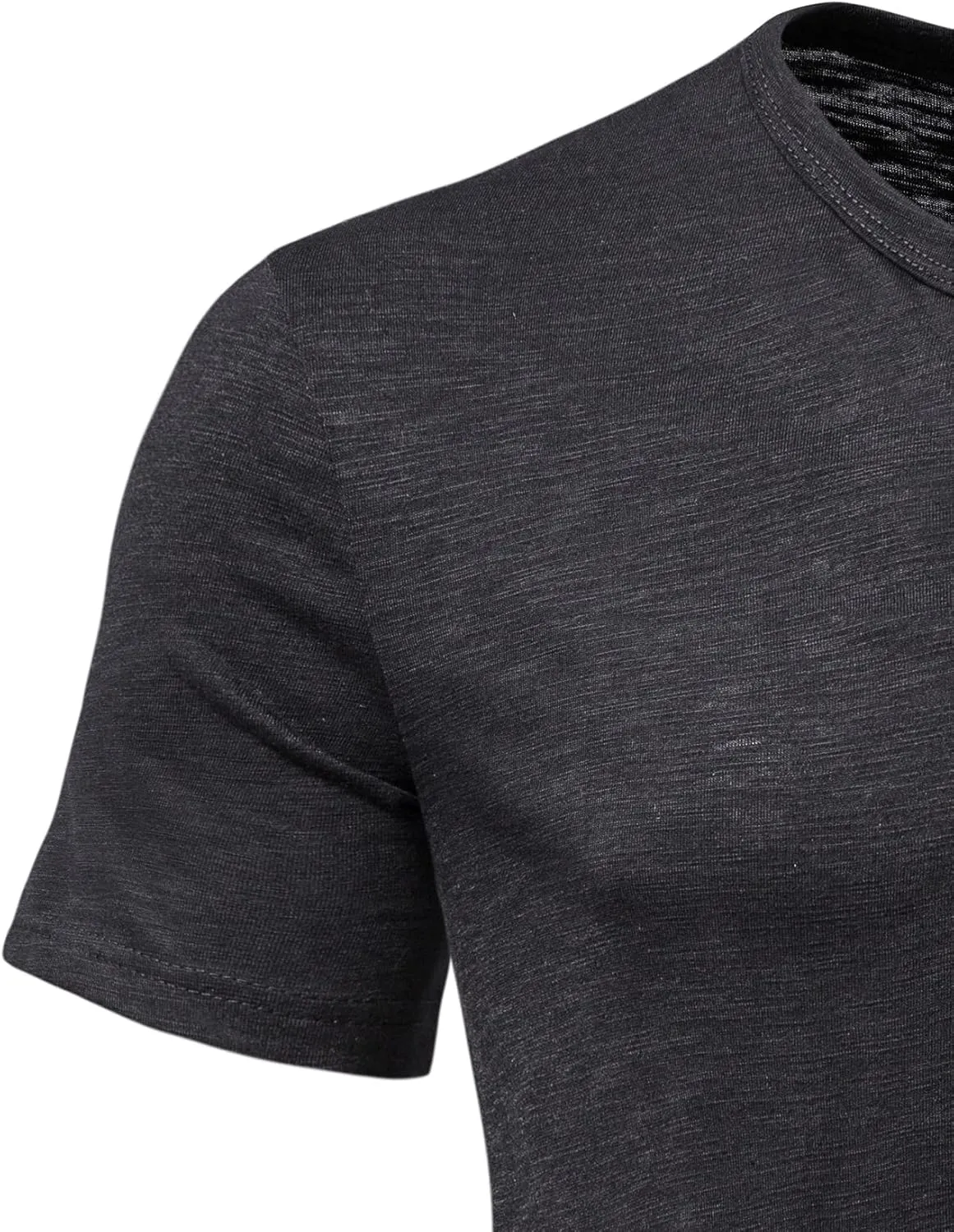 Men's Casual Stretchy Slim Fit Short Sleeve Henley Shirt
