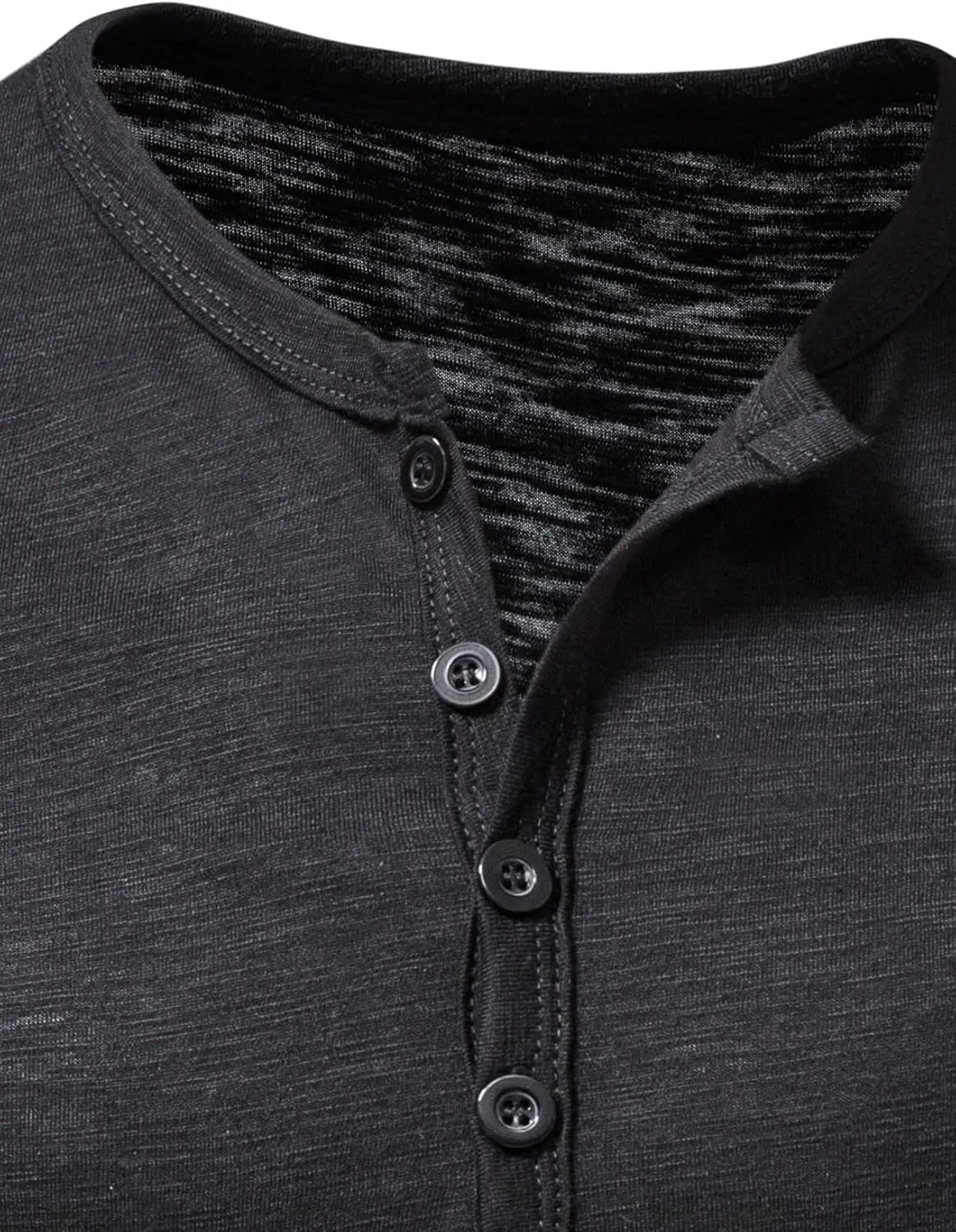 Men's Casual Stretchy Slim Fit Short Sleeve Henley Shirt