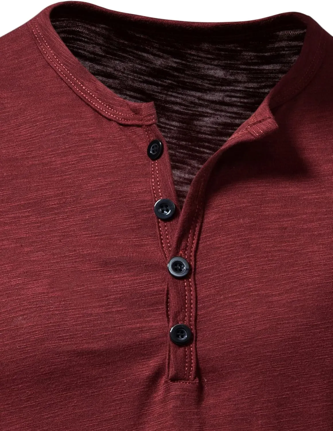 Men's Casual Stretchy Slim Fit Short Sleeve Henley Shirt