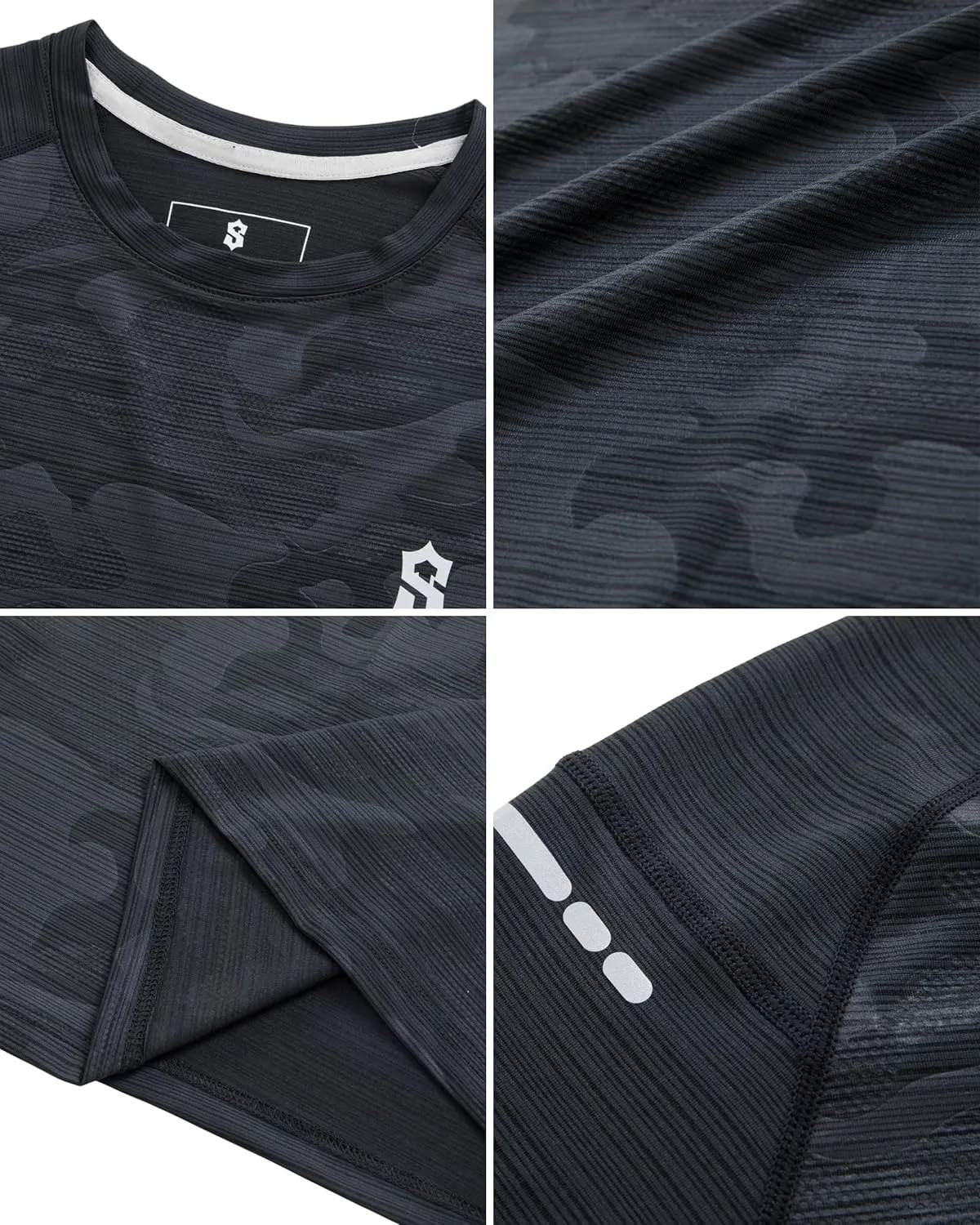 Men's Dry Fit Workout Shirts - Moisture-Wicking, Quick-Dry, 4-Way Stretch Premium Athletic Tees for Running & Sports