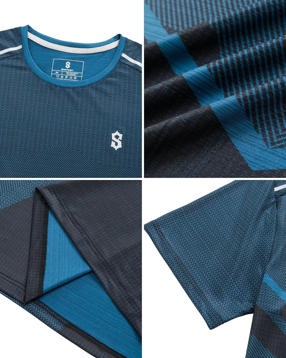 Men's Dry Fit Workout Shirts - Moisture-Wicking, Quick-Dry, 4-Way Stretch Premium Athletic Tees for Running & Sports