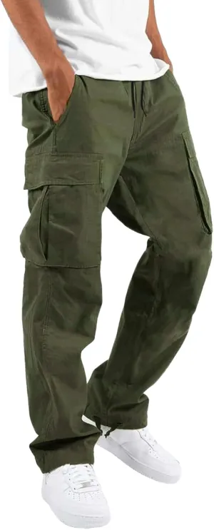 Mens Hiking Pants Convertible Quick Dry Zip Off Fishing Travel Safari Pants Relaxed Straight Leg Cargo Pant Jogger Sweatpants