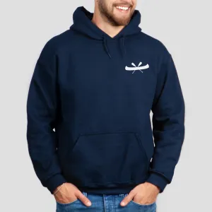 Men's Hooded Sweatshirt with Canoe